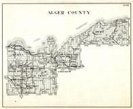 Alger County, Onota, Grand Island, Burt, Rock River, Au Train, Mathias, Munsing, Michigan State Atlas 1930c